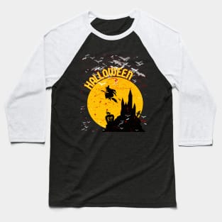 Halloween haunted castle Baseball T-Shirt